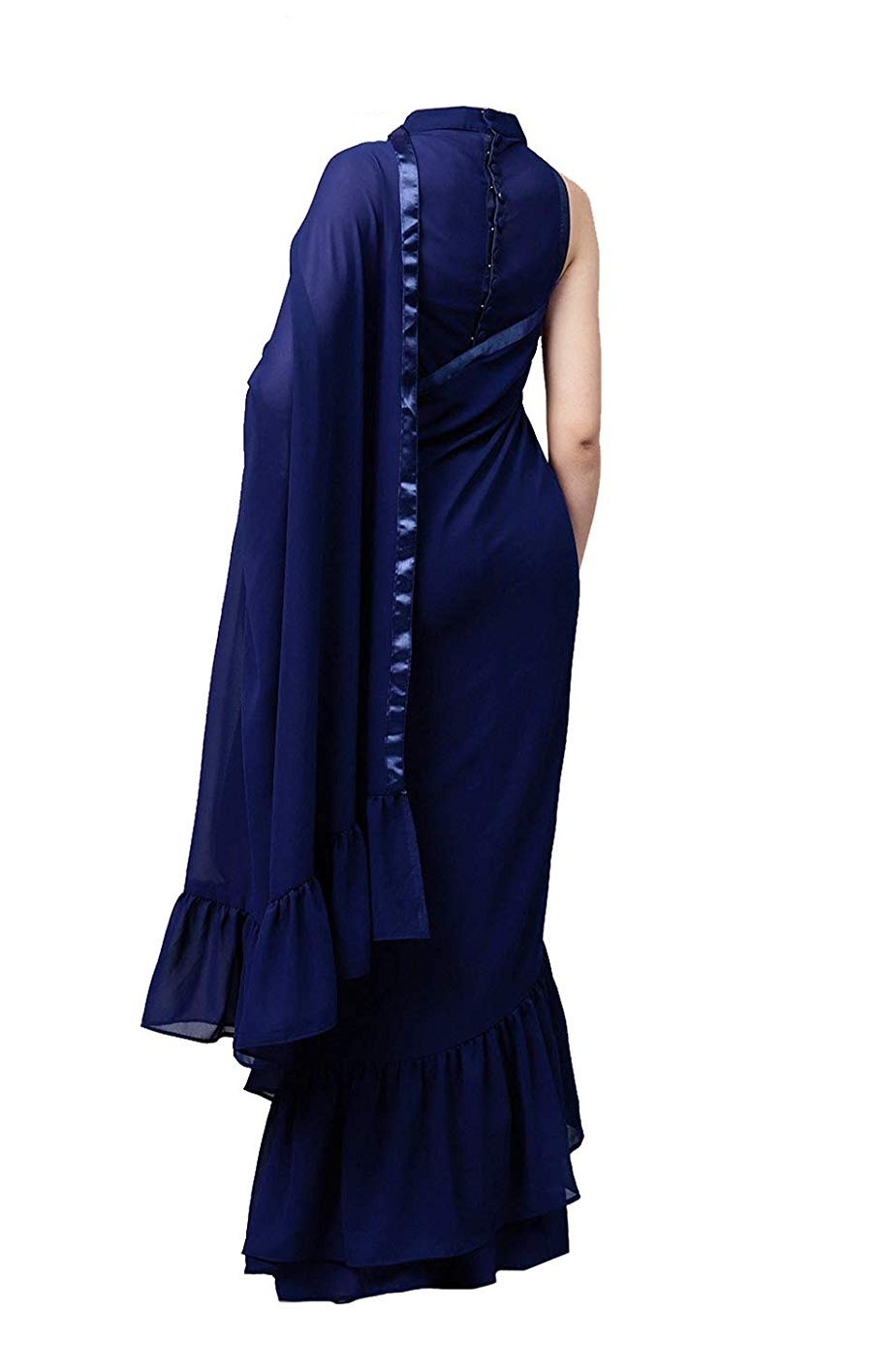 Navy Blue Silk Saree