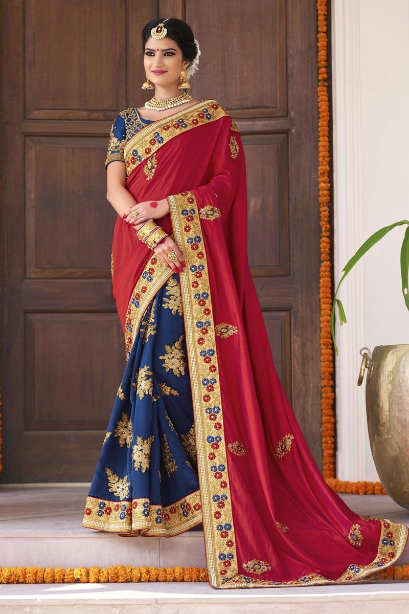 Red Silk Saree