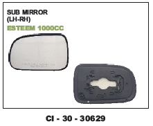 Sub Mirror Esteem 1000cc (cinew) - 4 Wheeler Compatibility | Warranty Included, Durable Design, Enhanced Visibility Features