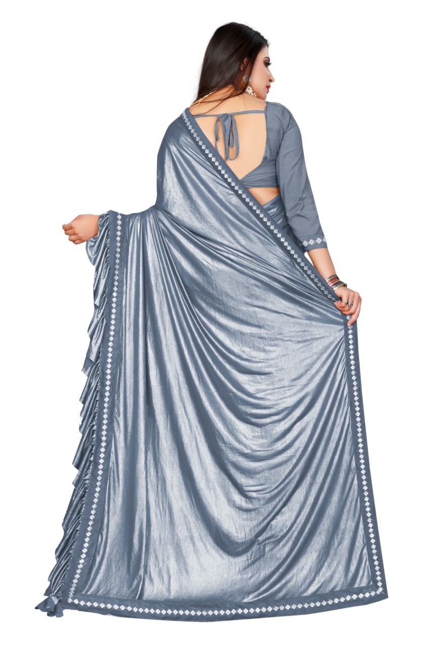 Silk Saree - Tassar Silk & Cotton Silk Blend, Multi-color Options With Unstitched Silk Blouse, Perfect For Festive Occasions And Parties