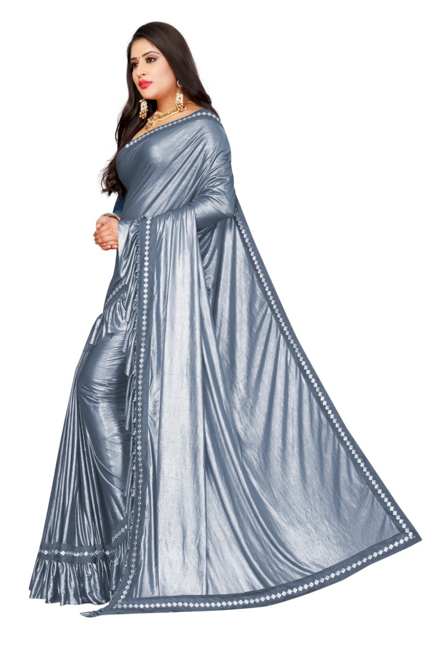 Silk Saree - Tassar Silk & Cotton Silk Blend, Multi-color Options With Unstitched Silk Blouse, Perfect For Festive Occasions And Parties