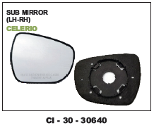 Sub Mirror Celerio - 4 Wheeler, Warranty Included | Reliable Automotive Accessory for Enhanced Visibility and Safety