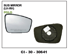 Sub Mirror Polo - Vehicle Type: 4 Wheeler, Warranty Included | Designed for Reliable Performance and Longevity