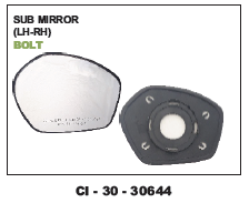 Sub Mirror Bolt (Cinew) - Durable Metal, Vehicle Type: 4 Wheeler | Warranty Included, Enhances Vehicle Appearance and Functionality