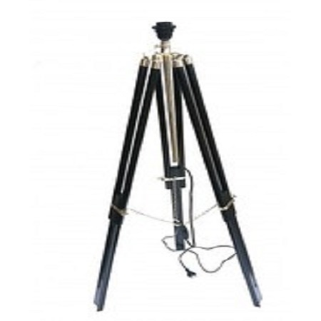 Antique & Brown Tripod With Lights