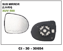 Sub Mirror XUV 500 - Vehicle Type: 4 Wheeler, Warranty Included | Durable Design for Enhanced Visibility and Safety