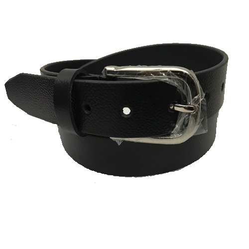 पूर्ण अनाज काले पुरुषों की चमड़े की बेल्ट।