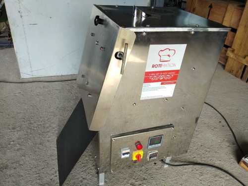 Chapati Press Machine - Stainless Steel, 3 To 7 Inch Size, 1mm Thickness | 90 Per Hour Capacity, Light Weight, Power Saver With Inbuilt Invertor System
