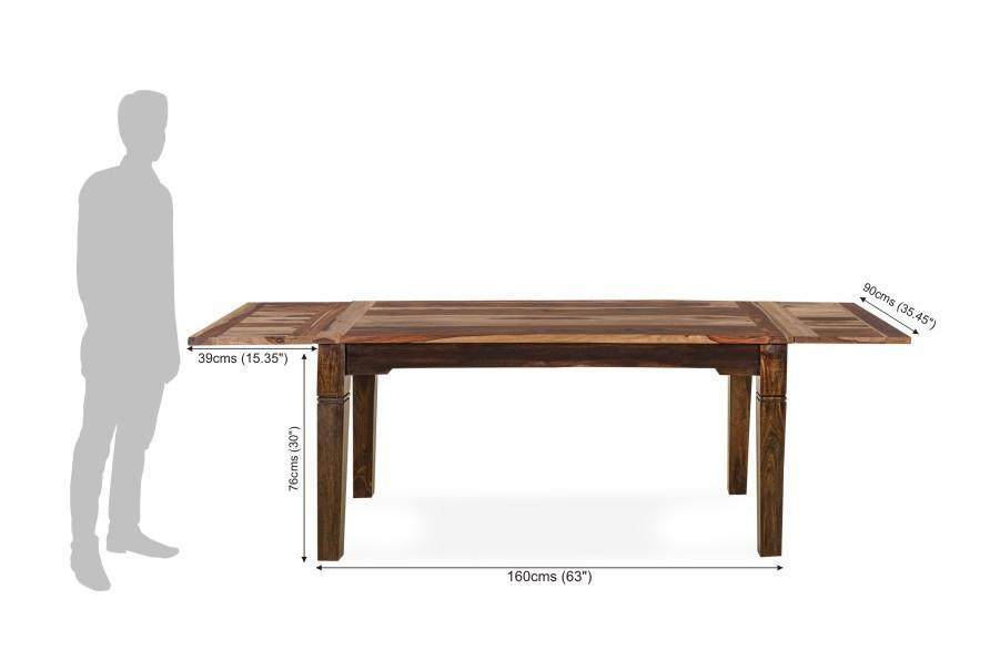American Style Solid Wood Dining Table Set Extendable Monarch