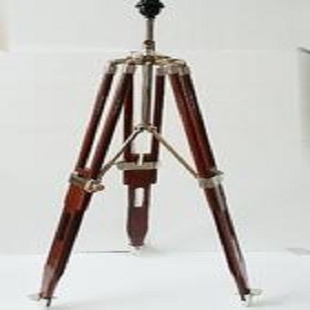 Chrome & Black Tripod With Lights