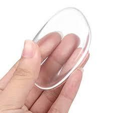 Silicone Sponge - 7x5cm Oval, Transparent | Soft Texture, Easy Cleaning, Durable Material, Versatile Use, Hygienic Design, Lightweight, Temperature Resistant -40°C to 230°C