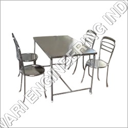 Maheswari Stainless Steel Dining Table And Chair