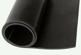 Synthetic Rubber Sheet - Various Thickness, Width, Length | Black, High Chemical And Temperature Resistance, Versatile Applications