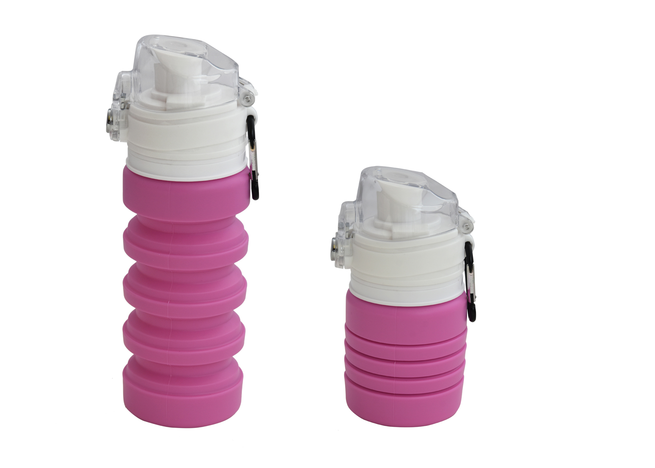 Silicone Collapsible Water Bottle - 100% Food-grade Silicone, 150mm Size, 500ml Capacity | Leak Proof, Bpa Free, Space Saving Design, Easy Clean