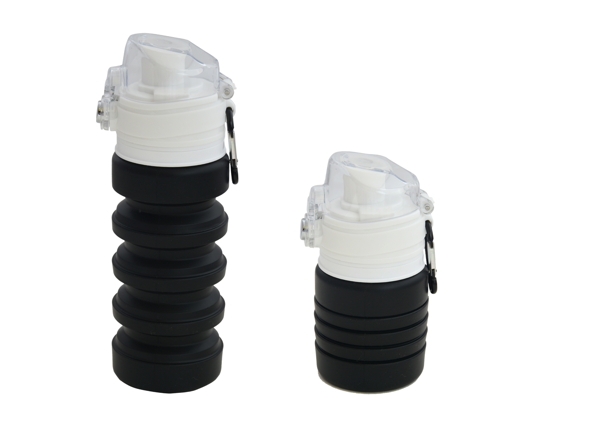 Silicone Collapsible Water Bottle - 100% Food-grade Silicone, 150mm Size, 500ml Capacity | Leak Proof, Bpa Free, Space Saving Design, Easy Clean