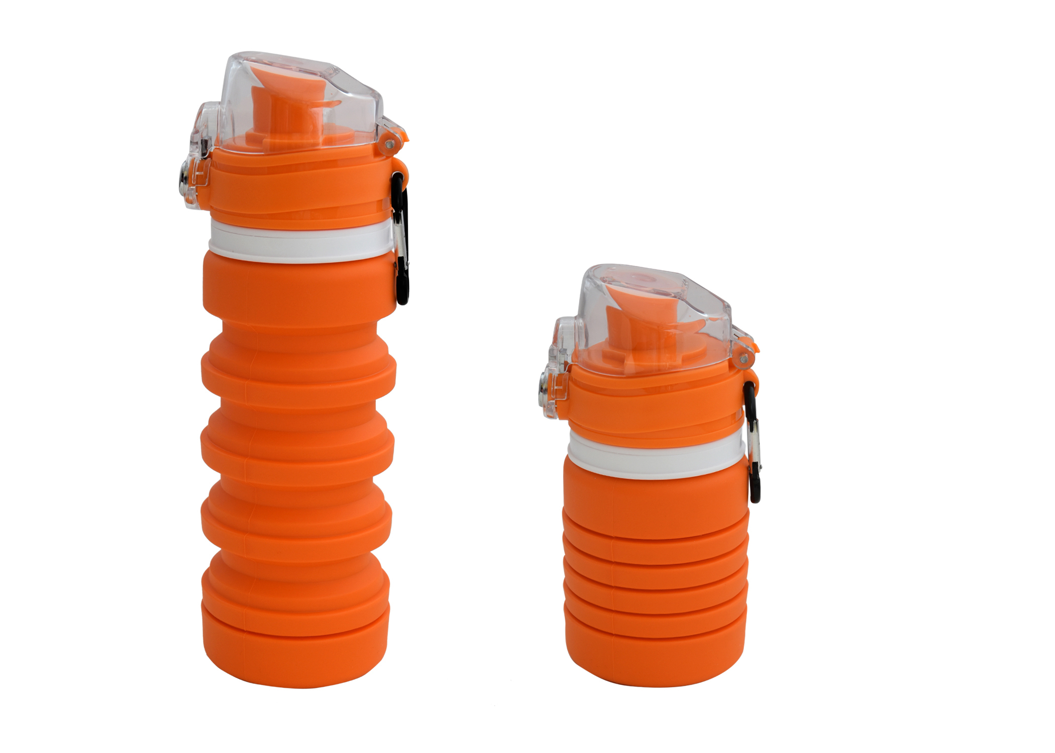 Silicone Collapsible Water Bottle - 100% Food-grade Silicone, 150mm Size, 500ml Capacity | Leak Proof, Bpa Free, Space Saving Design, Easy Clean