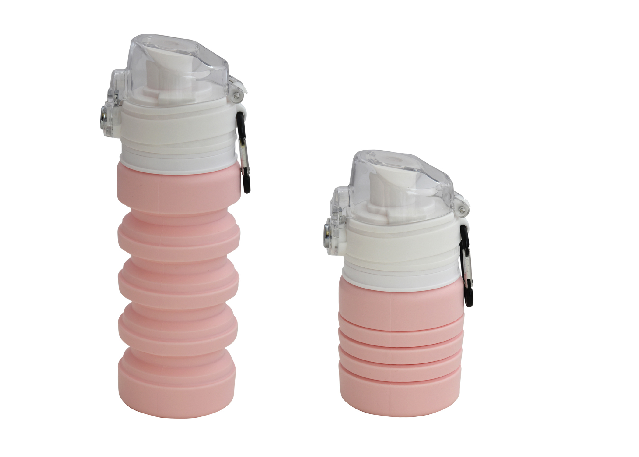 Silicone Collapsible Water Bottle - 100% Food-grade Silicone, 150mm Size, 500ml Capacity | Leak Proof, Bpa Free, Space Saving Design, Easy Clean