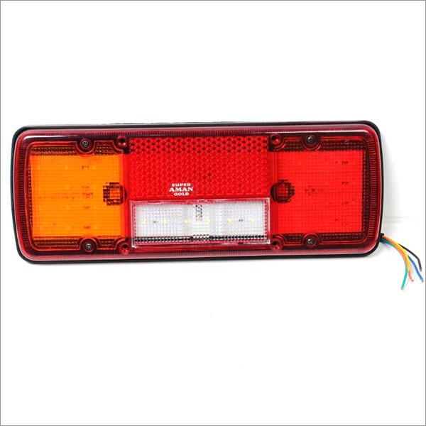 4 Chamber Led Tail Light - Plastic Body, 12-24 Voltage | Durable Design With 4 Distinct Led Chambers For Enhanced Visibility