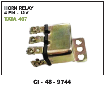 Horn Relay 4 Pin 12V Tata 407 (Cinew) - 4 Wheeler Compatibility, Warranty Included | Reliable Performance for Automotive Electrical Systems