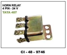 Horn Relay 4 Pin 12V Tata 407 (cinew) - 4 Wheeler Compatibility, Warranty Included | Reliable Performance for Automotive Applications