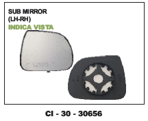 Sub Mirror Indica - Vehicle Luminosity System | 4 Wheeler, Comprehensive Warranty Included