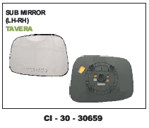 Sub Mirror Tavera - Vehicle Type: 4 Wheeler | Warranty Included, Adjustable Design