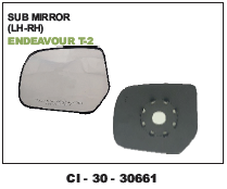 Sub Mirror ENDEAVOUR T-2 (Cinew) - For 4-Wheeled Vehicles | Warranty Included, Stylish Design, Enhanced Visibility
