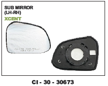 Sub Mirror Xcent - 4 Wheeler | Warranty Included, Premium Quality Build