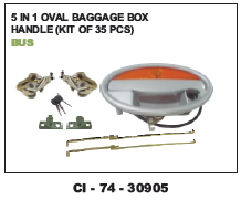 5 in 1 Oval Baggage Box Handle Bus(cinew)