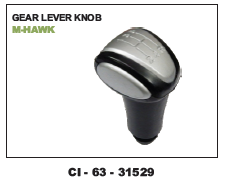 Gear Lever Knob M-hawk - Durable Abs Plastic, Standard Size, Sleek Matte Black | Designed For 4-wheelers, Includes Warranty