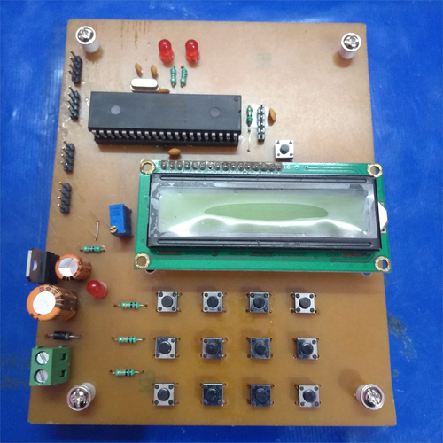Digital Door Lock System - PCB, 100mm x 150mm | 12V DC, LCD Display, Keypad Input, Relay Output, ATmega328 Microcontroller
