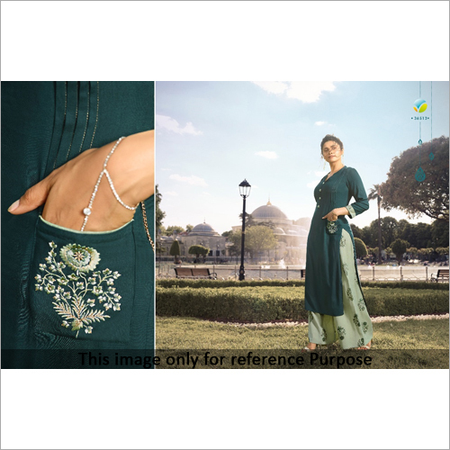 Ladies Designer Kurti Decoration Material: Stones
