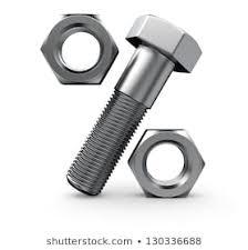 Nut, Bolt, Washer - Mild Steel Threaded Fastening Solution | High Structural Strength, Corrosion Resistance, High Pressure Endurance, Durable Life Span