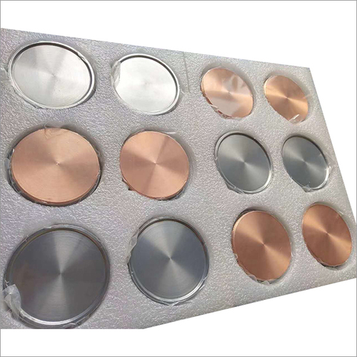 Sputtering Target - Titanium Alloy, Dia. 35mm/38mm/45mm, Silver Color, Purity 99.99% Min, High Strength 245MPa Min, Advanced CNC Technology