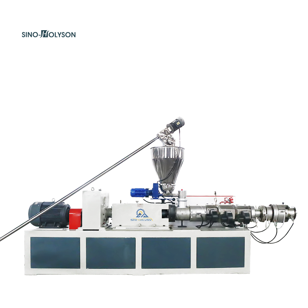 Pvc Conical Twin Screw Extruder - 65/132 Mm Screw Diameter, 200-250 Kg/h Output | High-accuracy, Automatic Operation, Ce & Iso Certified