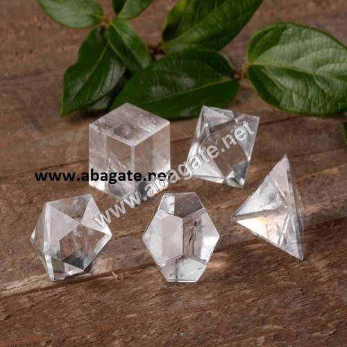 क्लियर क्रिस्टल जियोमेट्रिक सेट ग्रेड: Aaa