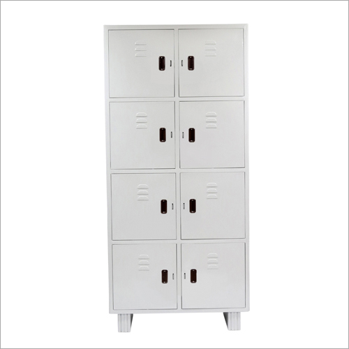 White 8 Locker Cabinet