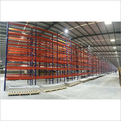Pallet Rack - Steel Material, 10-30 ft Height, 4-8 ft Width, 2-4 ft Depth | 1,000-5,000 lbs Weight Capacity, Double Deep Design, Vibrant Orange Color