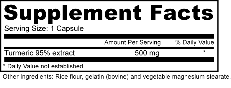 Turmeric Capsule - Organic Curcumin Extract, Pure Natural Ingredients For Enhanced Wellness