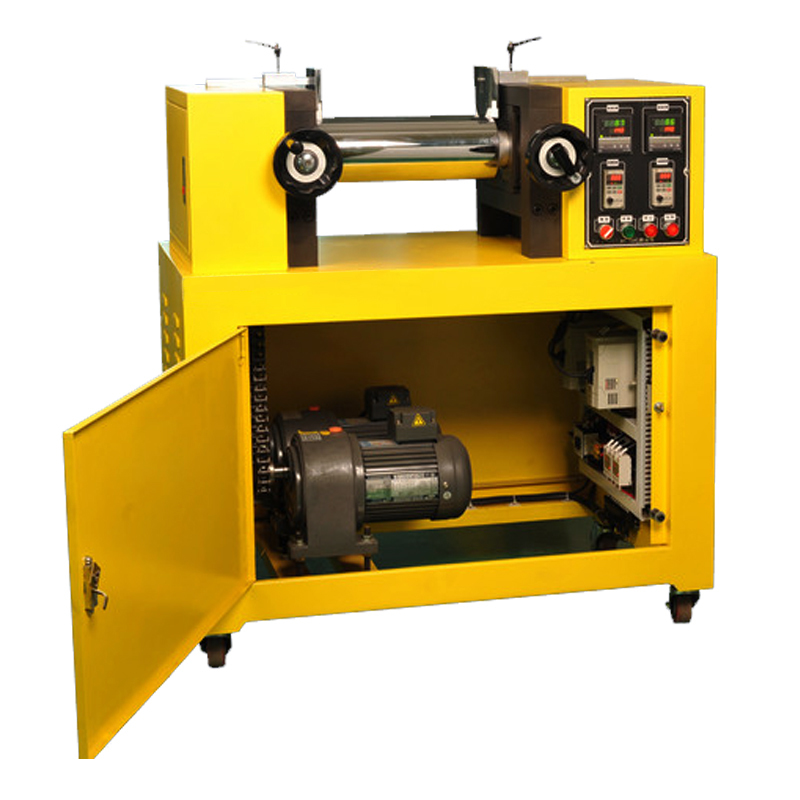 Semi-automatic Dual Roll Type Rubber Mixing Mill Machine
