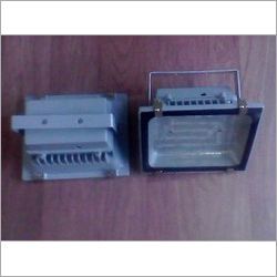 Led Flood Light Housing - Aluminum Material | 220v Input, Black/sky Blue Color, 15-60 Watt Power Factor, Ideal For Outdoor Applications