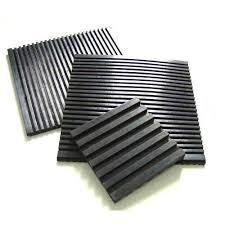 Vibration Dampening Pads - Rubber 25mm X 25mm X 10mm | Black Shore A 60 Hardness -20°c To +80°c Temperature Range Minimizes Noise And Wear On Mechanical Parts
