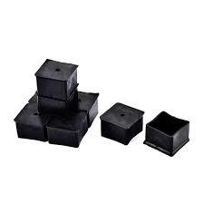 Vibration Dampening Pads - Rubber 25mm X 25mm X 10mm | Black Shore A 60 Hardness -20°c To +80°c Temperature Range Minimizes Noise And Wear On Mechanical Parts
