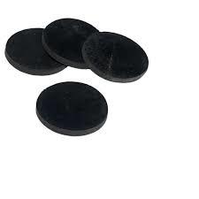 Anti Vibration Pads - Rubber 25mm Diameter X 15mm Height | Black M6 Thread Size Shore A 60 Hardness 5kg Load Capacity For Engine And Machinery Efficiency