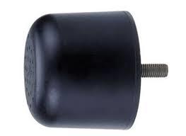 Rubber Buffer - Rubber And Steel , Various Dimensions, Black Color, Male Thread, Shore A Hardness, -40°c To +80°c Temperature Range, Variable Load Capacity, Robust Shock Absorber