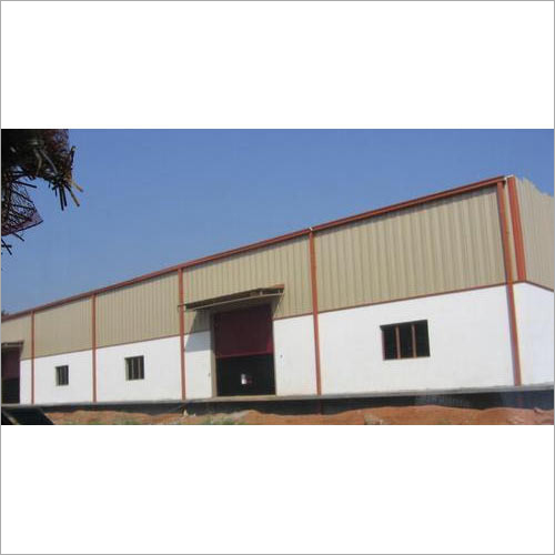 Pre Engineered Warehouse Shed - Steel Material, Swing Open Style, Steel Roof | Durable and Sturdy Design for Industrial Storage Needs
