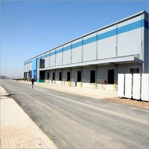 Industrial Pre Engineered Warehouse Shed - Steel Material, Customized Dimensions (L*W*H: Custom ft) | Ideal for Plant, Warehouse, Workshop Use