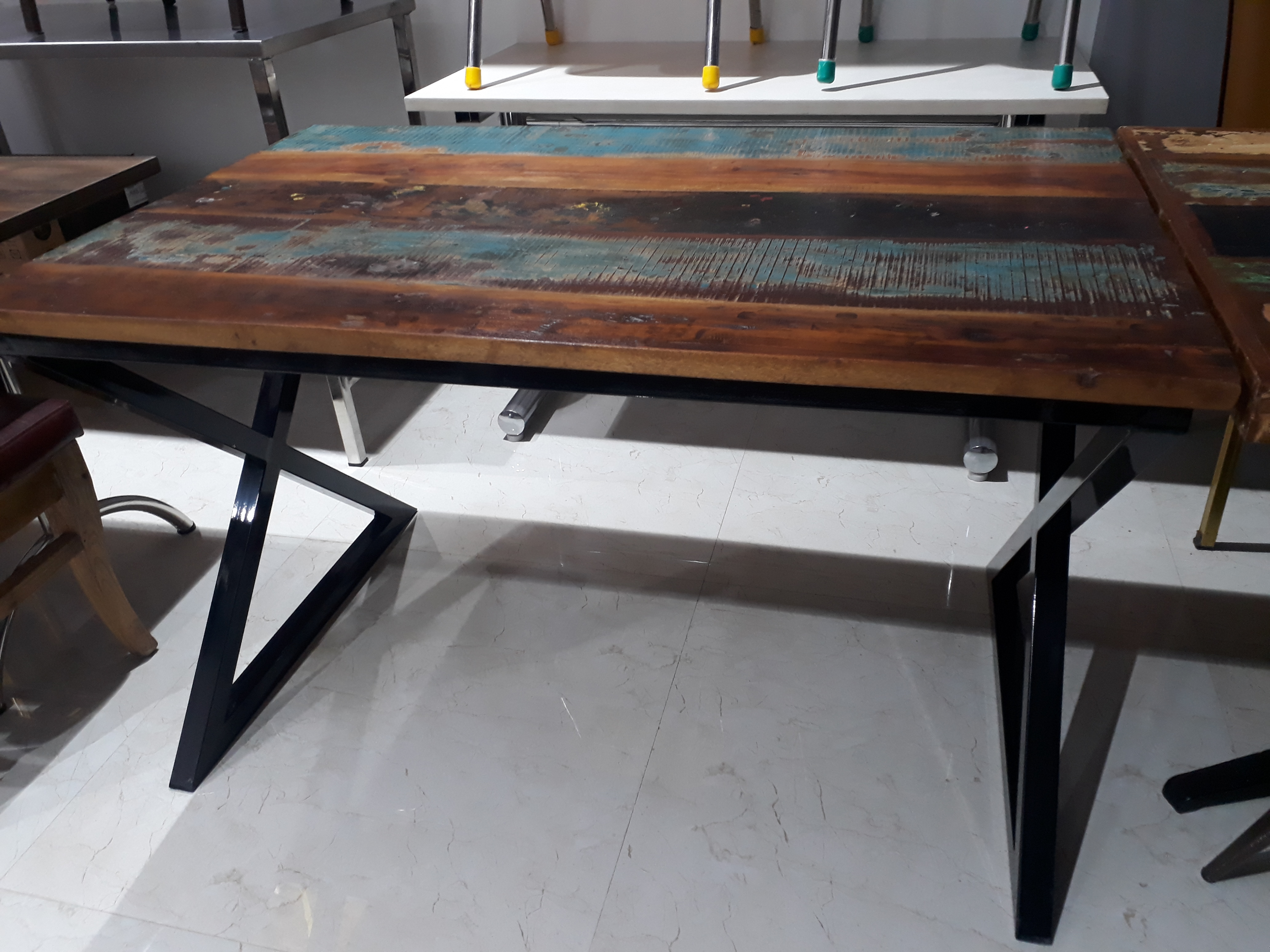 Cafeteria Tables - Stainless Steel Frame, Custom Sizes Available | Versatile Table Tops In Wood, Laminate, Corian, Granite