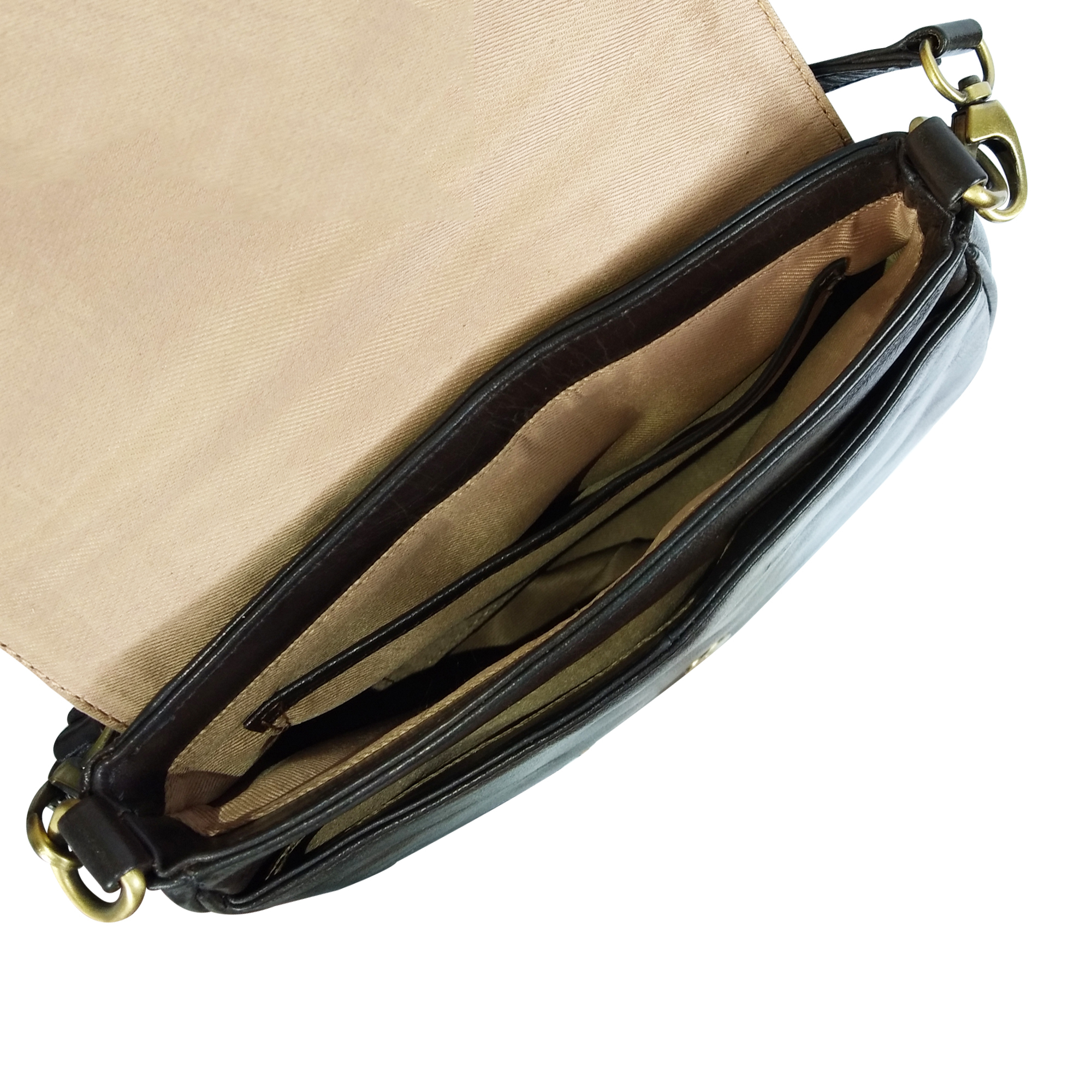 Women Leather Trendy Sling Bag
