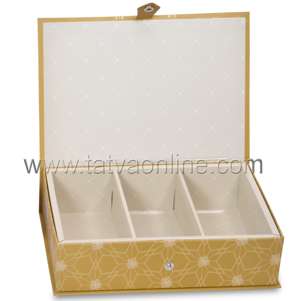 Paper Gold Dry Fruit Boxes